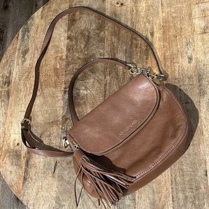 MICHAEL KORS Brown Leather Crossbody Bag